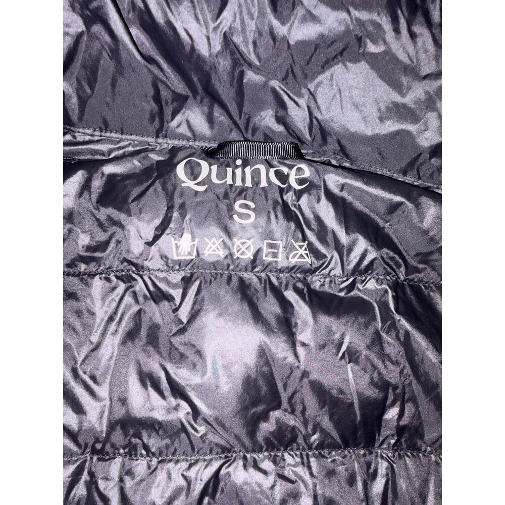 Quince Women’s Black Lightweight Down Puffer Jacket Size Small Packable - Picture 6 of 11